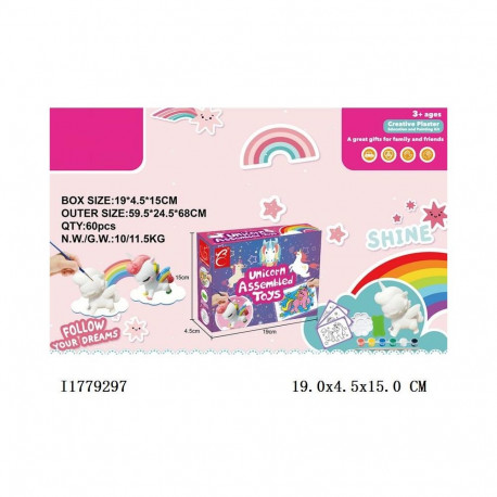 TOY CREATIVE KIT UNICORN 5PCS I1779297