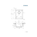 CORDA GRAN SINK 38X46X19 ZQA_T10B ANTH