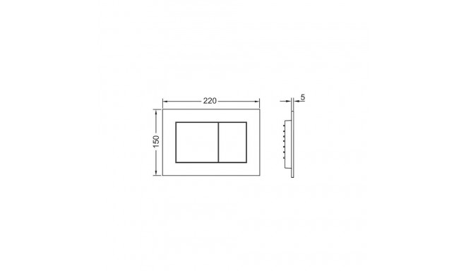 BUTTON FLUSH TECENOW METALIC BRASS