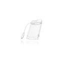 ICY BOX IB-AC703-C HDD/SSD enclosure Translucent, White 2.5&quot;