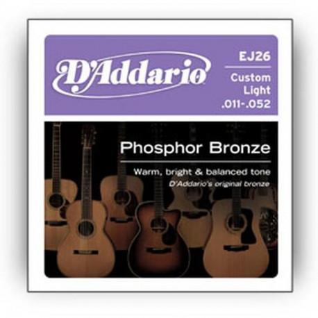 D'Addario EJ26 musical instrument strings Acoustic 6 pc(s) Steel Guitar