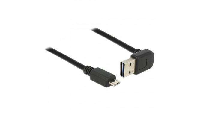 DeLOCK 1m, USB 2.0-A - USB 2.0 micro-B USB cable USB A Micro-USB B Black
