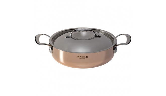 De Buyer Prima Matera madal vasest/terasest kastmepott 24cm induktsioon