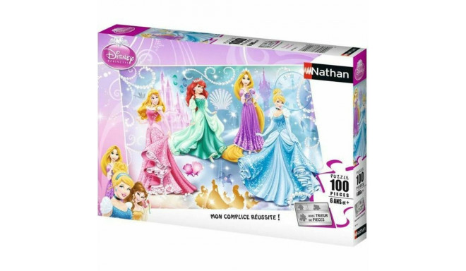 Pusle Nathan Sparkling Princesses 36 x 26 cm 100 Tükid, osad