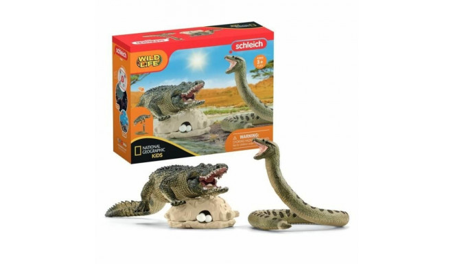 Playset Schleich Alligator/Anaconda Duel Set 4 Tükid, osad