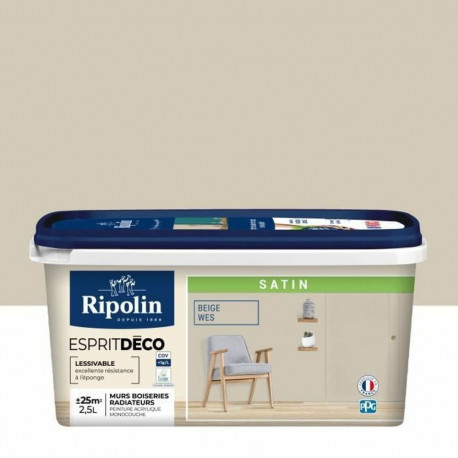 Primer Paint Ripolin Beige Satin finish 2,5 L