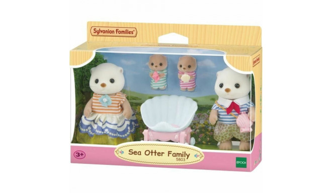 Jointed Figure Sylvanian Families La familia de las nutrias marinas animals