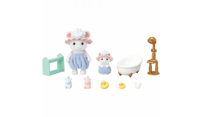 Jointed Figure Sylvanian Families Baño de malvaviscos de los hermanos ratones animals