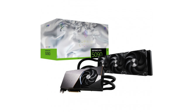 "RTX 5090 MSI 32 GB SUPRIM LIQUID SOC GDDR7 3 Fan"