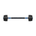 REBEL ACTIVE reguleeritavad bituumenist hantlid ühendusega 2x10 kg