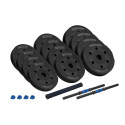 REBEL ACTIVE Hantle bitumiczne regulowane z łącznikiem 2x10 kg