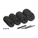 REBEL ACTIVE reguleeritavad bituumenist hantlid ühenduslüliga 2x15 kg