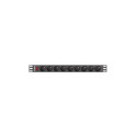Lanberg PDU-09E-0300-BK power distribution unit (PDU) 9 AC outlet(s) 1U Black