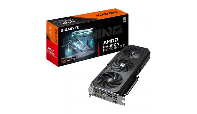 GIGABYTE Radeon RX 9060 XT GAMING OC 16G Graphics Card - 16GB GDDR6, 128bit, PCI-E 5.0, 3320 MHz Cor
