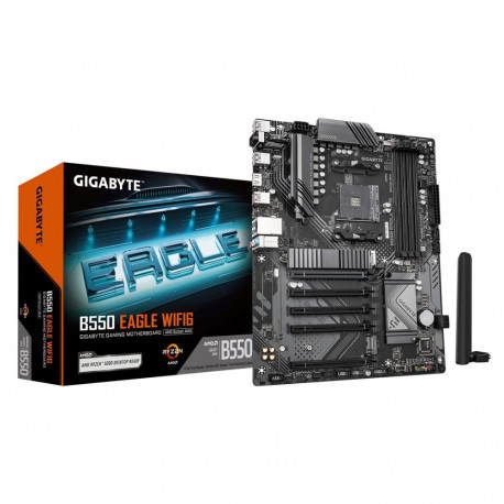 GIGABYTE B550 EAGLE WIFI6 Motherboard - AMD Ryzen 5000 G-Series CPUs, 10+3+1 Phases VRM, up to 3200M