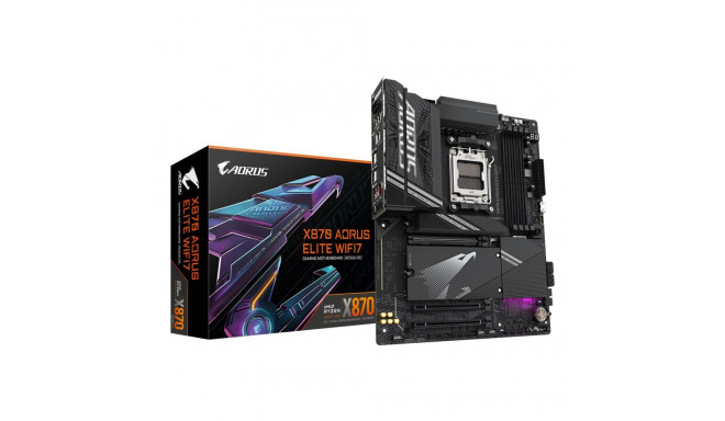 Gigabyte X870 Aorus Elite WiFi7 emaplaat - toetab AMD Ryzen 9000 protsessoreid, 16+2+2 faasi VRM, ku