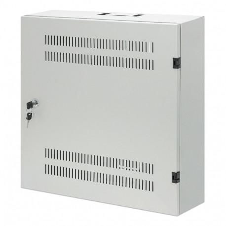 Low Profile Wall Mounted Cabinet 4U + 2U Rack 19, Grey