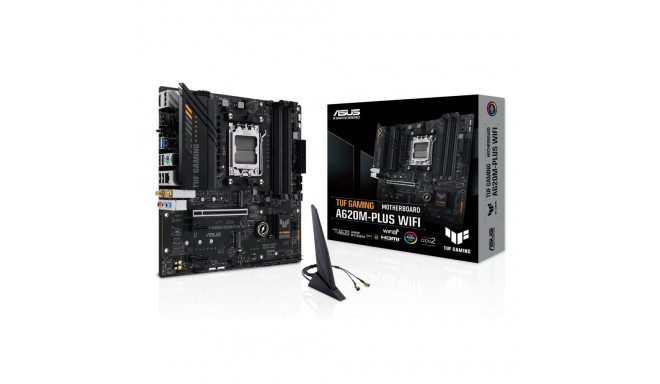 ASUS TUF GAMING A620M-PLUS WIFI AMD A620 Socket AM5 micro ATX emaplaat
