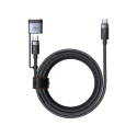 2-in-1 USB-C to USB-C + Magsafe 3 cable Mcdodo CA-0140, 2m (black)