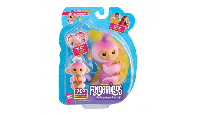 Figurka interaktywna fingerlings małpka różowa harmony