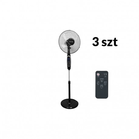 44-078# põrandaventilaator 16" 60w lcd + pult (3 tk.)