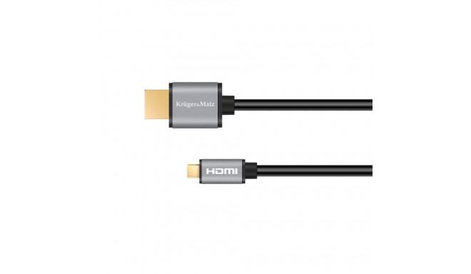 Kabel HDMI - micro HDMI 1.8m Kruger&Matz Basic