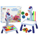 mini projektor stolik tetris 2w1 ükssarvik sinine