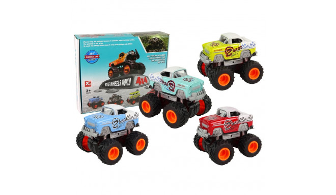 Auto 4x4 Klasyczny Model Na Dużych Kołach 4 Kolory