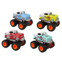 Auto 4x4 Klasyczny Model Na Dużych Kołach 4 Kolory