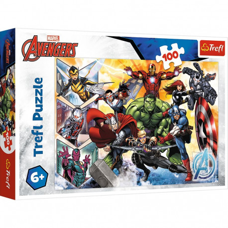 Puzzle - 100 - Avengersite jõud - Marvel Avengers - Trefl 16431
