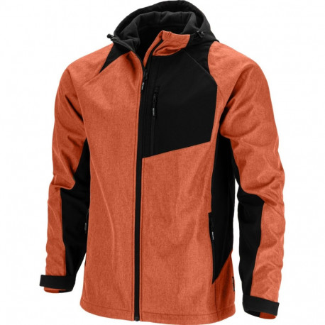 Kurtka softshell z kapt. ceglasto-czarna, "l", ce, lahti