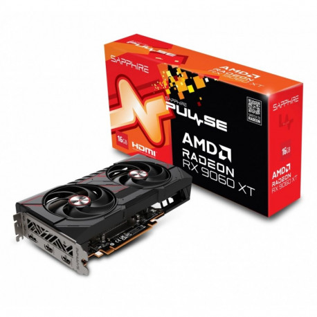 Graafikakaart Radeon RX 9060 XT PULSE 16GB GDDR6 128bit DP/2HDMI