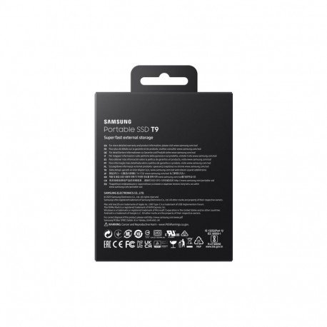 External Hard Drive - Samsung Mu-pg2t0b 2TB USB Type-c 3.2 Gen 2 Black