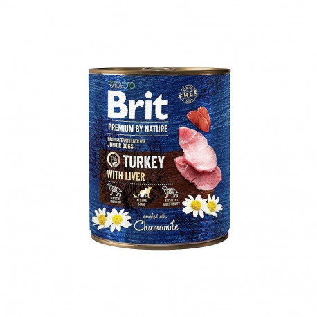Wet Dog Food - BRIT Premium by Nature Junior Turkey with Liver 800g