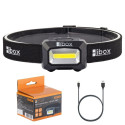 Headband Flashlight - Libox LB0107 LED 1200mAh Black