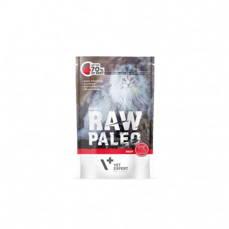 Wet Cat Food - RAW PALEO Beef Monoprotein 100g