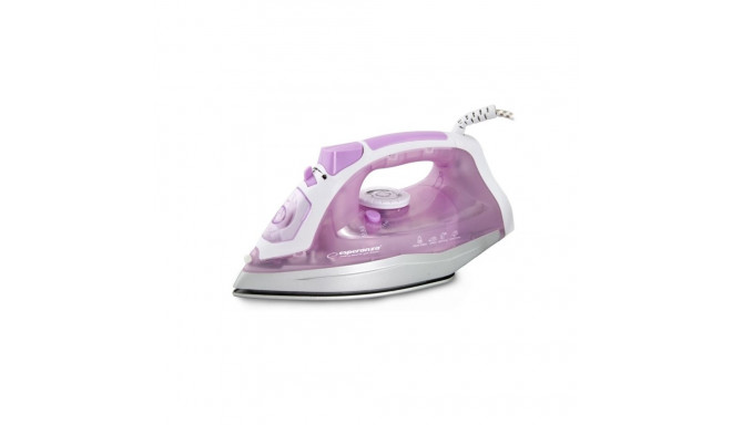Iron - Esperanza Ehi004 Ceramic Soleplate 2400w, Purple, White