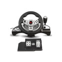 Gaming Controller - NanoRS RS700 USB Steering Wheel 270° Rotation Xbox One, PC, PS4, PS3, Black, Sil