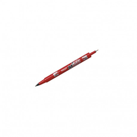 Marker Pilot Twin EF/F punane 2 otsaga joon 0,4 ja 0,5mm, Be Green76,1%