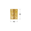 HINGE PLAIT ZS 40. 40X40X1.0 MM