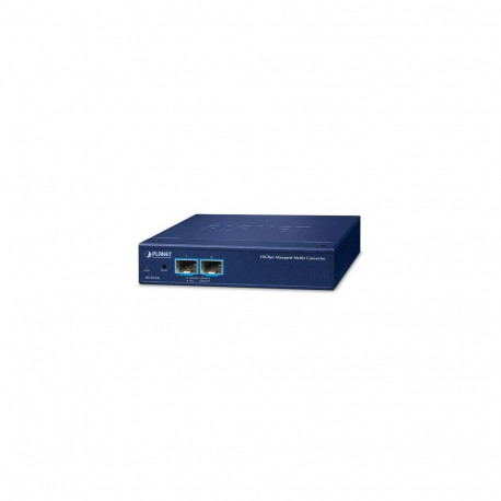 PLANET 2-Port 10G/1GBASE-X SFP+ network media converter Blue