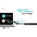 i-tec Metal USB-A/USB-C HUB 2x USB 3.0 + 2x USB-C (10 Gbps)