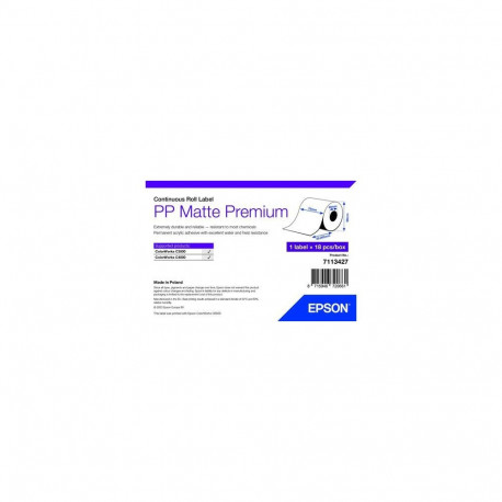 Epson PP Matte Label Premium, Continuous Roll, 76mm x 29m