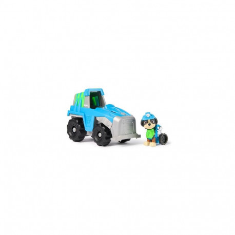 PAW Patrol , Rex’s Dinosaur Rescue Vehicle, Toy Truck with Collectible Action Figure, Sustainably Mi