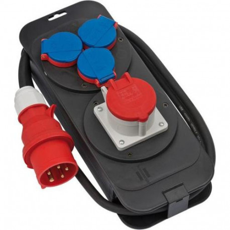 Brennenstuhl 1151600010 power distribution unit (PDU) 4 AC outlet(s) Black, Blue, Red