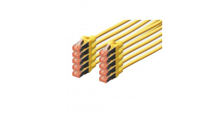 Digitus CAT 6 S/FTP patch cable, 10 pieces
