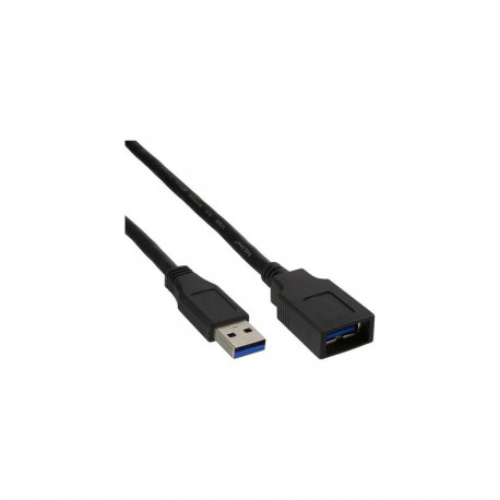 InLine USB 3.2 Gen.1 Cable Type A male / Type A female, black, 1m