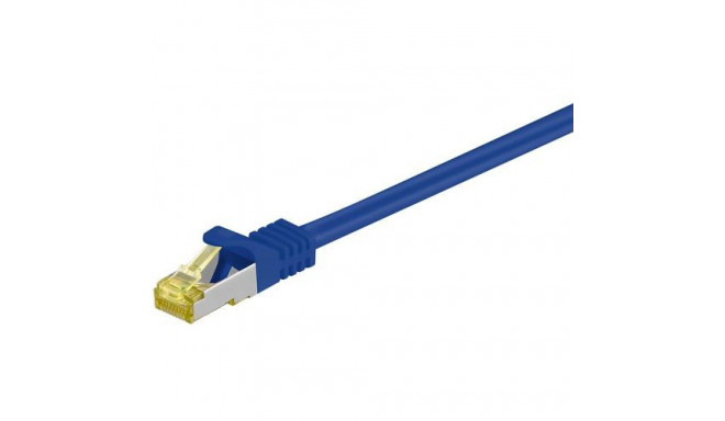 Goobay RJ45 Patch Cord CAT 6A S/FTP (PiMF), 500 MHz, with CAT 7 Raw Cable, blue, 2m