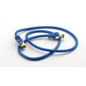 Goobay RJ45 Patch Cord CAT 6A S/FTP (PiMF), 500 MHz, with CAT 7 Raw Cable, blue, 2m