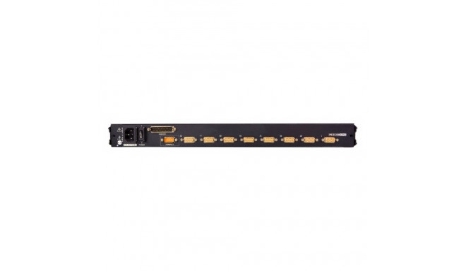 ATEN 8-Port KVM PS/2+USB, OSD, rack, 17" Slideaway LCD